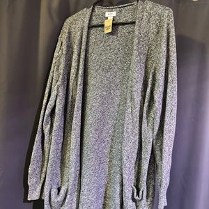 Grey open sweater size XXL